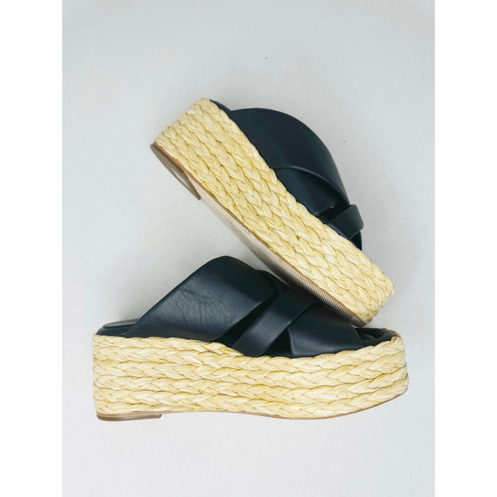 Andre Assous Calesa Navy Espadrille Sandals Crossover Slip On Women 38 - Picture 9 of 10